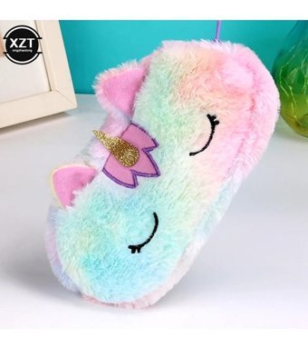 Dawson Unicorn Lila Peluş Tek Gözlü Cüzdan Kalemlik