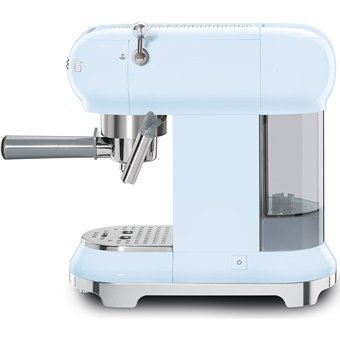 Smeg ECF01PBEU 50's 1350 W Paslanmaz Çelik Tezgah Üstü Kapsülsüz Yarı Otomatik Espresso Makinesi Siyah
