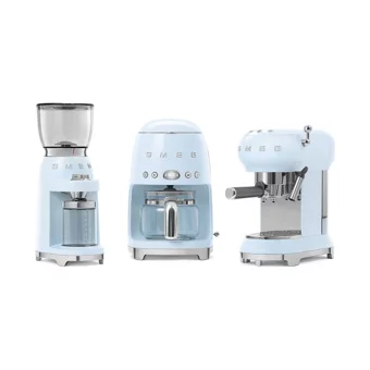 Smeg ECF01PBEU 50's 1350 W Paslanmaz Çelik Tezgah Üstü Kapsülsüz Yarı Otomatik Espresso Makinesi Siyah
