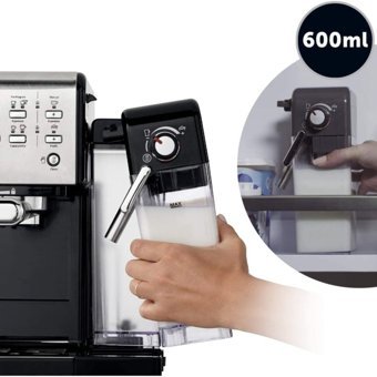 Breville Prima Latte 1000 W Tezgah Üstü Kapsüllü Öğütücülü Manuel Espresso Makinesi Gri