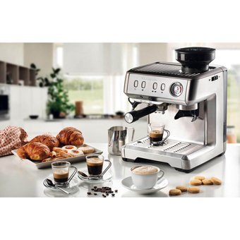 Ariete 00M131310AR0 1600 W Paslanmaz Çelik Tezgah Üstü Kapsülsüz Öğütücülü Manuel Espresso Makinesi Gümüş