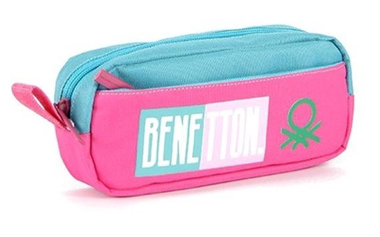 United Colors Of Benetton 03795-16518 Mavi Bölmeli Çift Gözlü Cüzdan Kalemlik