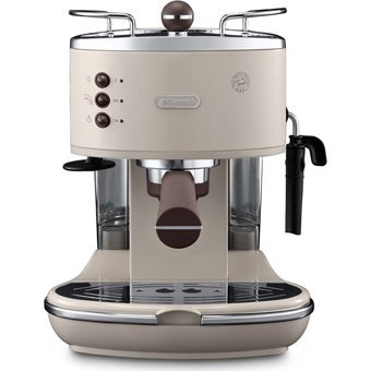 Delonghi ECOV311.BG Icona 1100 W Paslanmaz Çelik Tezgah Üstü Kapsülsüz Espresso Makinesi Bej + Paket Kahve