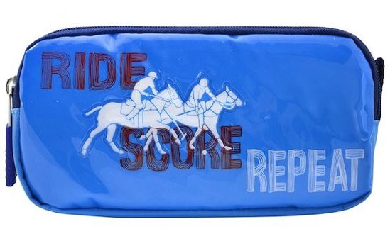 U.S. Polo Assn. Plklk20183 Mavi Bölmeli Çift Gözlü Cüzdan Kalemlik