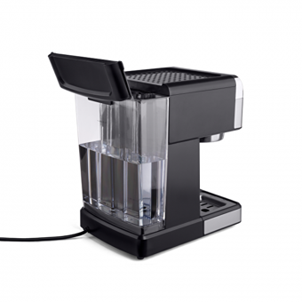 Fakir Babila 1350 W Paslanmaz Çelik Tezgah Üstü Kapsülsüz Yarı Otomatik Espresso Makinesi Siyah