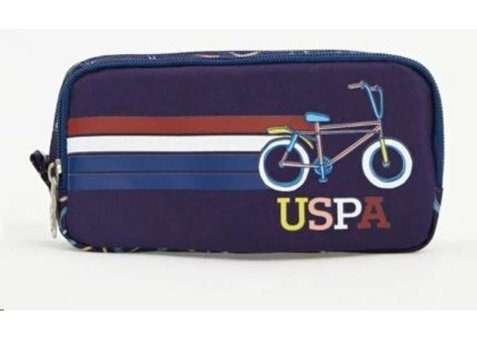 Us Polo Plklk23314 Lacivert Bölmeli Çift Gözlü Cüzdan Kalemlik