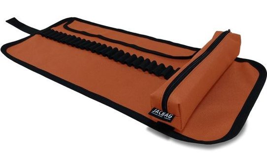 Jacbag Jac-14 Kiremit Düz Katlanabilir Tek Gözlü Rulo Kalemlik