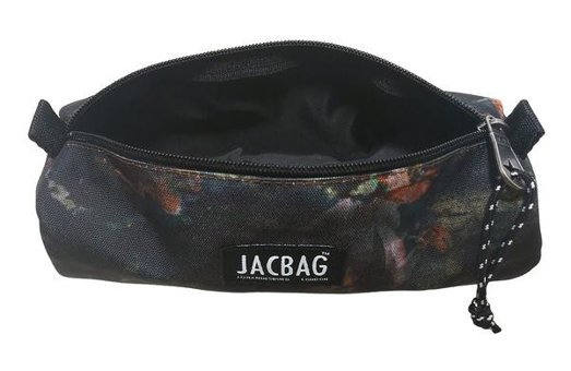 Jacbag Big Roll Yapraklı Siyah Tek Gözlü Cüzdan Kalemlik