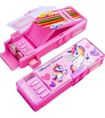 Sellerwell Pembe Bölmeli Çift Gözlü Kalemlik
