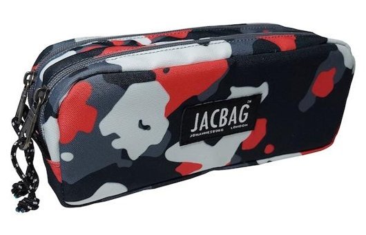Jacbag Dual Pouch Kamuflaj Bölmeli Çift Gözlü Cüzdan Kalemlik