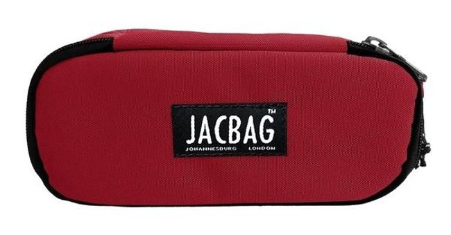 Jacbag Kırmızı Bölmeli Düz Çift Gözlü Cüzdan Kalemlik