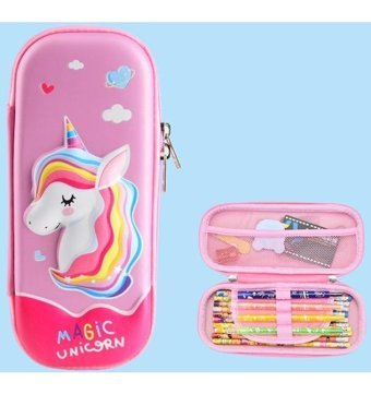Uime Eva Gökkuşağı Unicorn Pembe Tek Gözlü Kalemlik