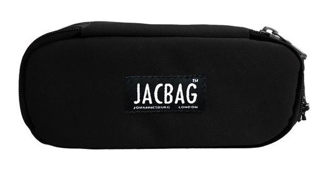 Jacbag Siyah Bölmeli Düz Çift Gözlü Cüzdan Kalemlik