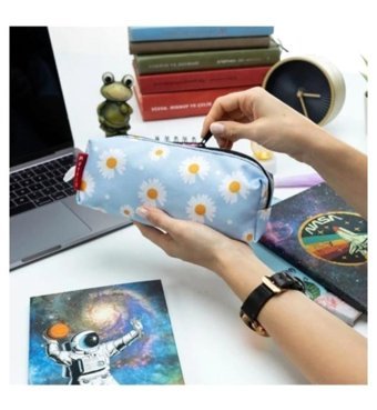Shopiolog Mavi Tek Gözlü Cüzdan Kalemlik