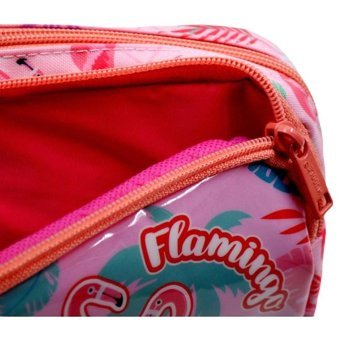 Muggle Mu-7273 Pembe Bölmeli Çift Gözlü Cüzdan Kalemlik