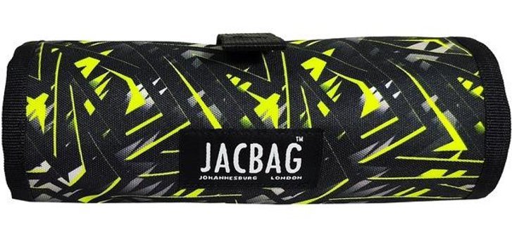 Jacbag Jac-14 Geometrik Sarı-Siyah Katlanabilir Tek Gözlü Rulo Kalemlik