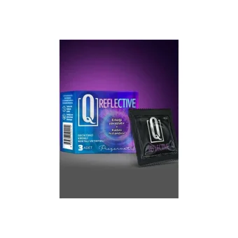 Q Reflective Tırtıklı Prezervatif 3'lü