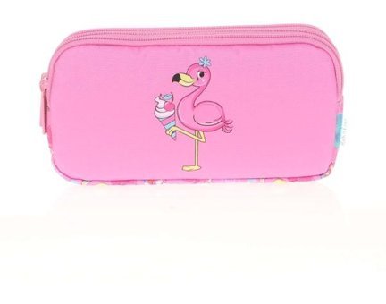 Kaukko L8095 Pembe Bölmeli Çift Gözlü Cüzdan Kalemlik