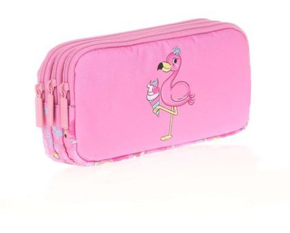 Kaukko L8095 Pembe Bölmeli Çift Gözlü Cüzdan Kalemlik