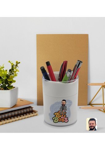 Bk 18323332 Beyaz Tek Gözlü Kalemlik