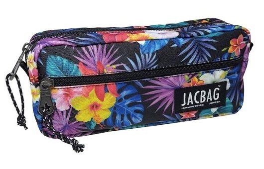 Jacbag Dual Zip Yapraklı Çok Renkli Bölmeli Çift Gözlü Cüzdan Kalemlik