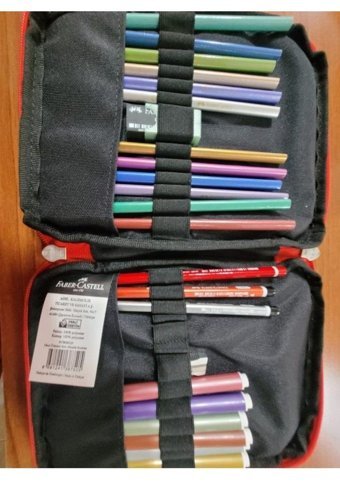 Faber Castell Astronot Siyah Katlanabilir Tek Gözlü Cüzdan Kalemlik