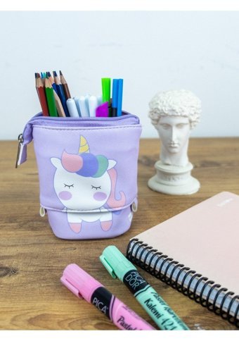 Onesize Unicorn Mor Tek Gözlü Kalemlik