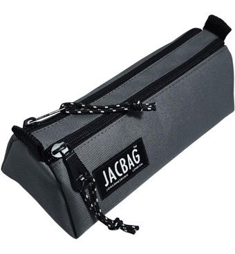 Jacbag Jac-02 Gri Bölmeli Çift Gözlü Cüzdan Kalemlik