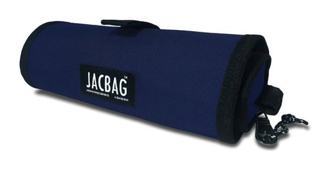 Jacbag Senior Lacivert Düz Katlanabilir Tek Gözlü Rulo Kalemlik
