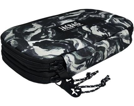 Jacbag Jac-11 Dumanlı Siyah Bölmeli Çift Gözlü Cüzdan Kalemlik