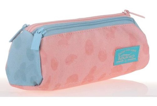 Kaukko Wichlight 3 Mavi-Pembe Bölmeli 3 Gözlü Cüzdan Kalemlik