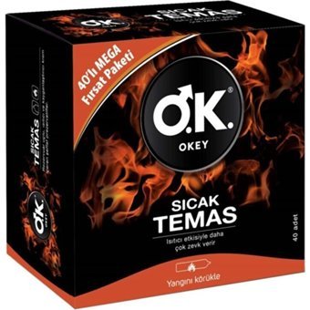 Okey Sıcak Temas Prezervatif 40'lı