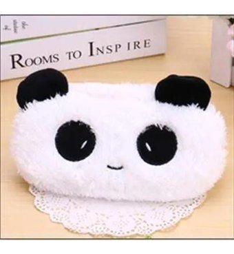 Dawson Panda Beyaz Peluş Tek Gözlü Cüzdan Kalemlik