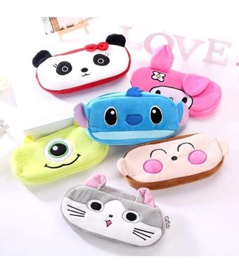 Dawson Panda Beyaz Peluş Tek Gözlü Cüzdan Kalemlik
