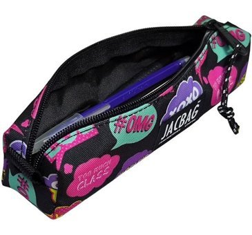 Jacbag Jac-15 Pembe-Turkuaz Tek Gözlü Cüzdan Kalemlik
