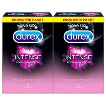 Durex Intense Tırtıklı Kabartmalı Prezervatif 2x20'li
