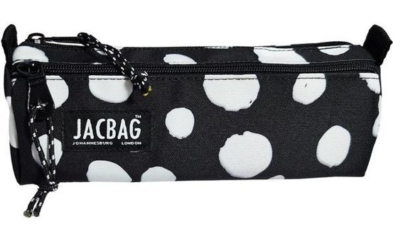 Jacbag Jac-02 Siyah-Beyaz Bölmeli Çift Gözlü Cüzdan Kalemlik