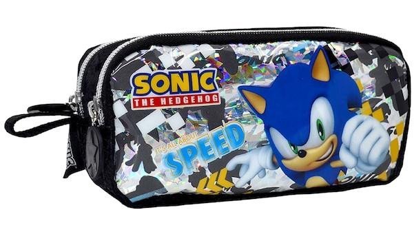 Sonic 2045 Mavi Bölmeli Çift Gözlü Cüzdan Kalemlik