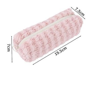Jzcat Pembe Peluş Tek Gözlü Cüzdan Kalemlik