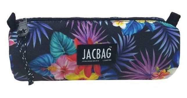 Jacbag Big Roll Siyah-Mavi Tek Gözlü Cüzdan Kalemlik
