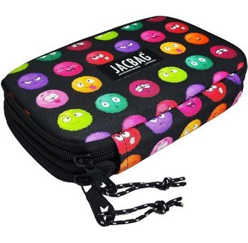Jacbag Jac-11 Pembe-Turuncu Bölmeli Çift Gözlü Cüzdan Kalemlik
