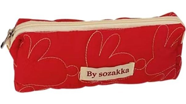 Heamor Kawaii Kırmızı Tek Gözlü Cüzdan Kalemlik