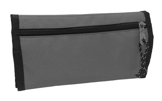 Jacbag Duplex Gri Düz Katlanabilir Cüzdan Kalemlik