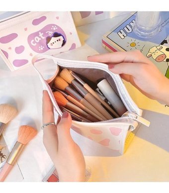 Heamor Kawaii Sarı Tek Gözlü Cüzdan Kalemlik