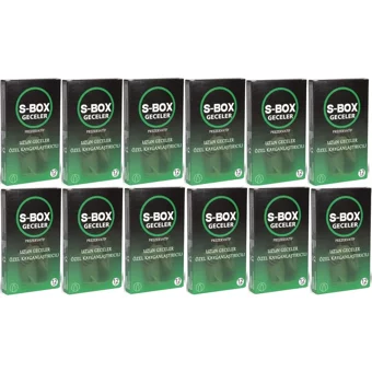 S-Box Geceler Geciktiricili Prezervatif 12x12'li