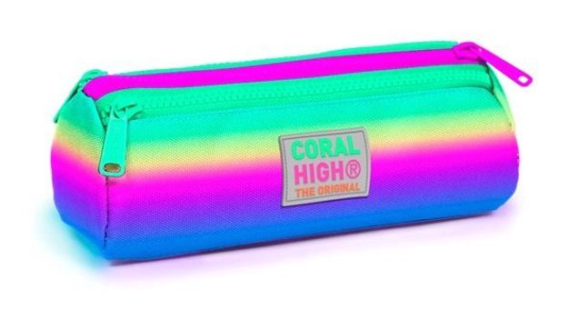Coral High 22010 Gökkuşağı Bölmeli 3 Gözlü Cüzdan Kalemlik