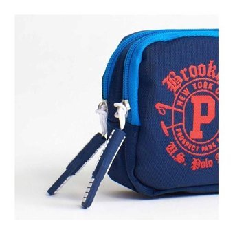 U.S. Polo Assn. Lacivert Bölmeli Çift Gözlü Cüzdan Kalemlik