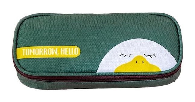 Jzcat Karikatür Yeşil Tek Gözlü Cüzdan Kalemlik