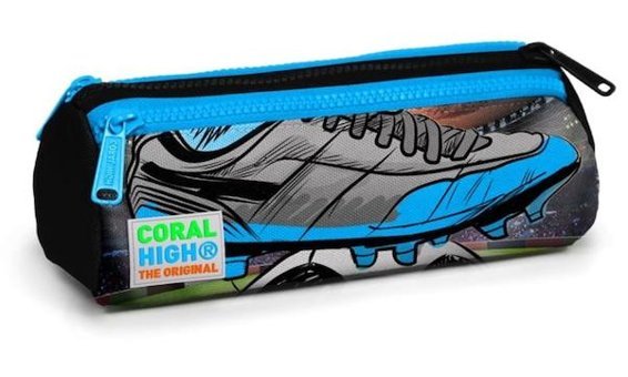 Coral High Mavi Bölmeli 3 Gözlü Cüzdan Kalemlik