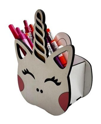 Unicorn Unicorn Beyaz Unicorn Tek Gözlü Kalemlik